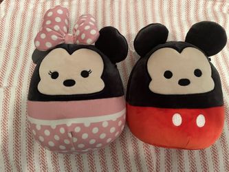 Squishmallows Mickey And Minnie Mouse 8” Plush DisneyNWT