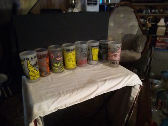 Vintage Frosted State Cups