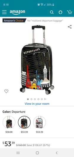 Rockland Luggage 20 Inch Polycarbonate Carry On, Departure, One Size