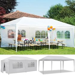 10x20 wedding party tent outdoor Event canopy teng with side walls white FOR S@LE