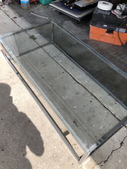 Glass coffee table