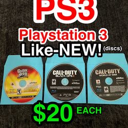 🎮 $20 Like-NEW PS3 Games • Playstation 3 🎮