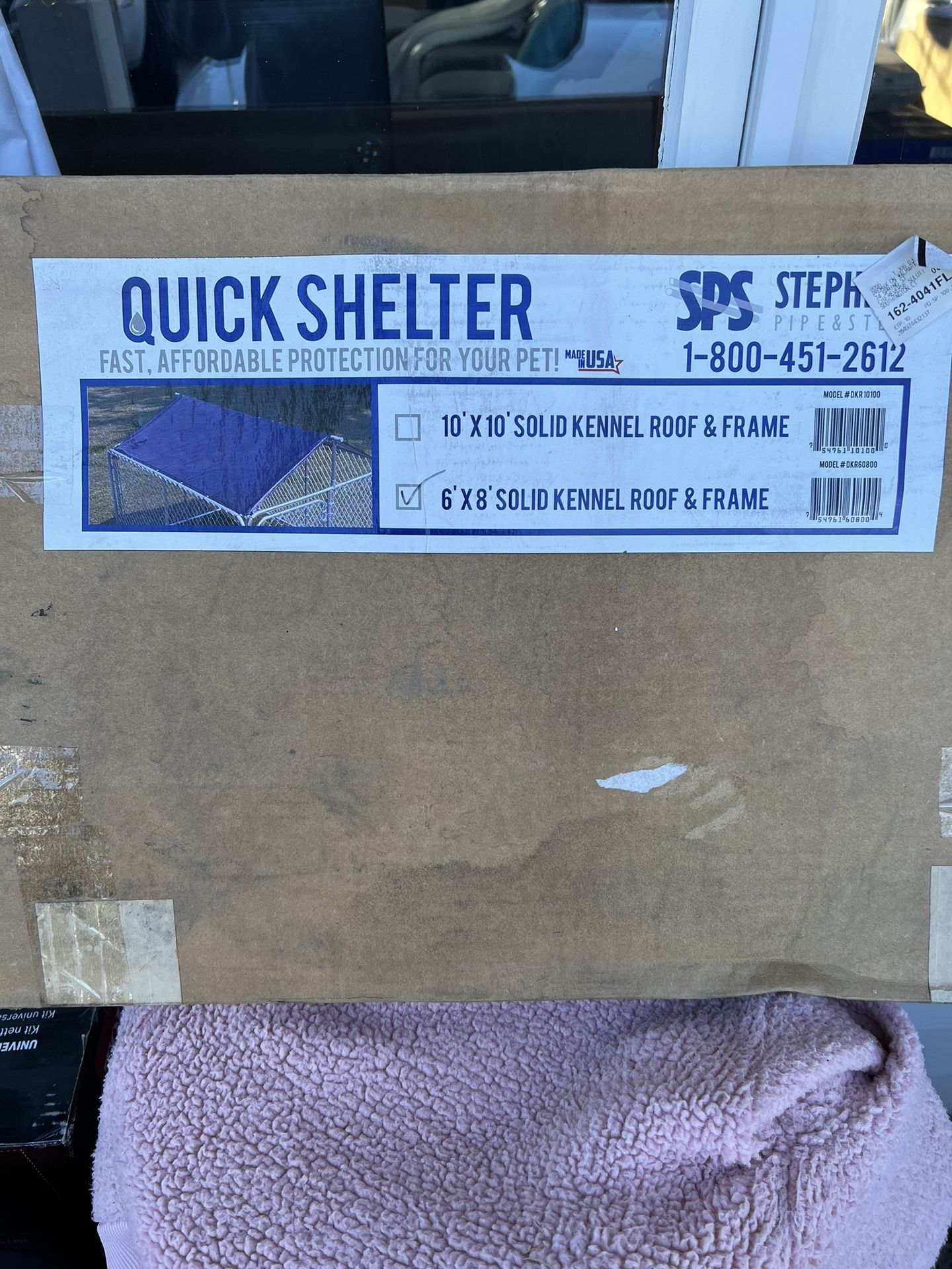 quick shelter 6x8 kennel roof and frame