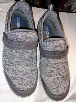 Orthofeet gray arch support ortho size 9.5 slip on shoes