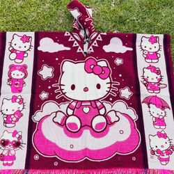 Hello Kitty Adult Size Alpaca Poncho