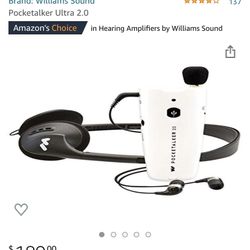 Take Flight. Transform your senses. Listen t,tsounds you choose, nPocketalker 2.0 personal amplifier from Williams Sound. Des