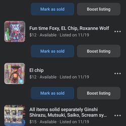 Selling multiple items from my mark place. Funko pops, swords and sonic figures