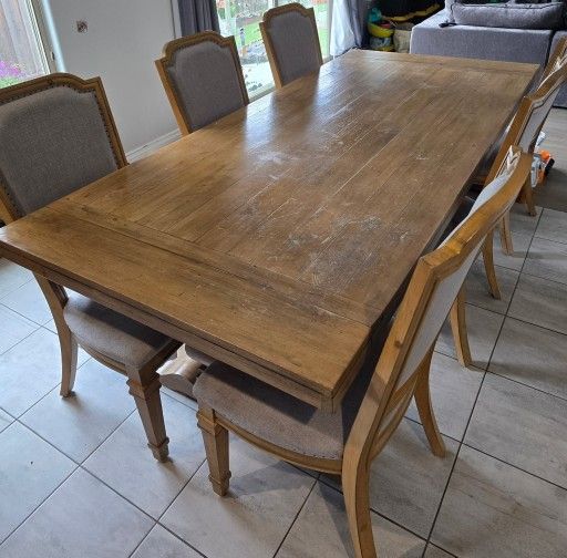 Real Wood Dining Table Set