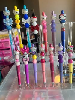 Hello Kitty Beaded Ballpoint Pens