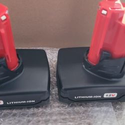 Replacement Batteries For Milwaukee M-12 6.0! Brand New! 