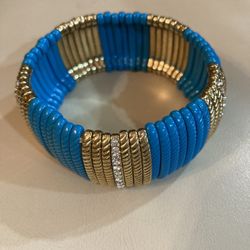 Bracelet Turquoise & Gold Color