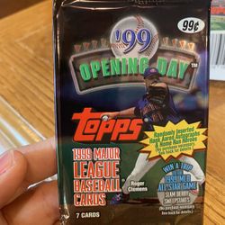 1999 Topps Opening Day Baseball Card Packs