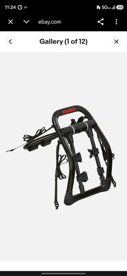 Yakima FullBack 2 Bike Capacity Trunk Bike Strap Rack with ZipStrips, Black
