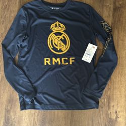 Real Madrid Long Sleeve Shirt/ Youth large 