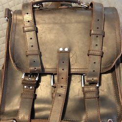 Vegabond Traveler Leather Backpack 
