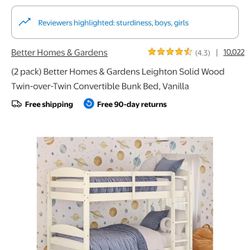 Brand New Wood Bunk Bed 