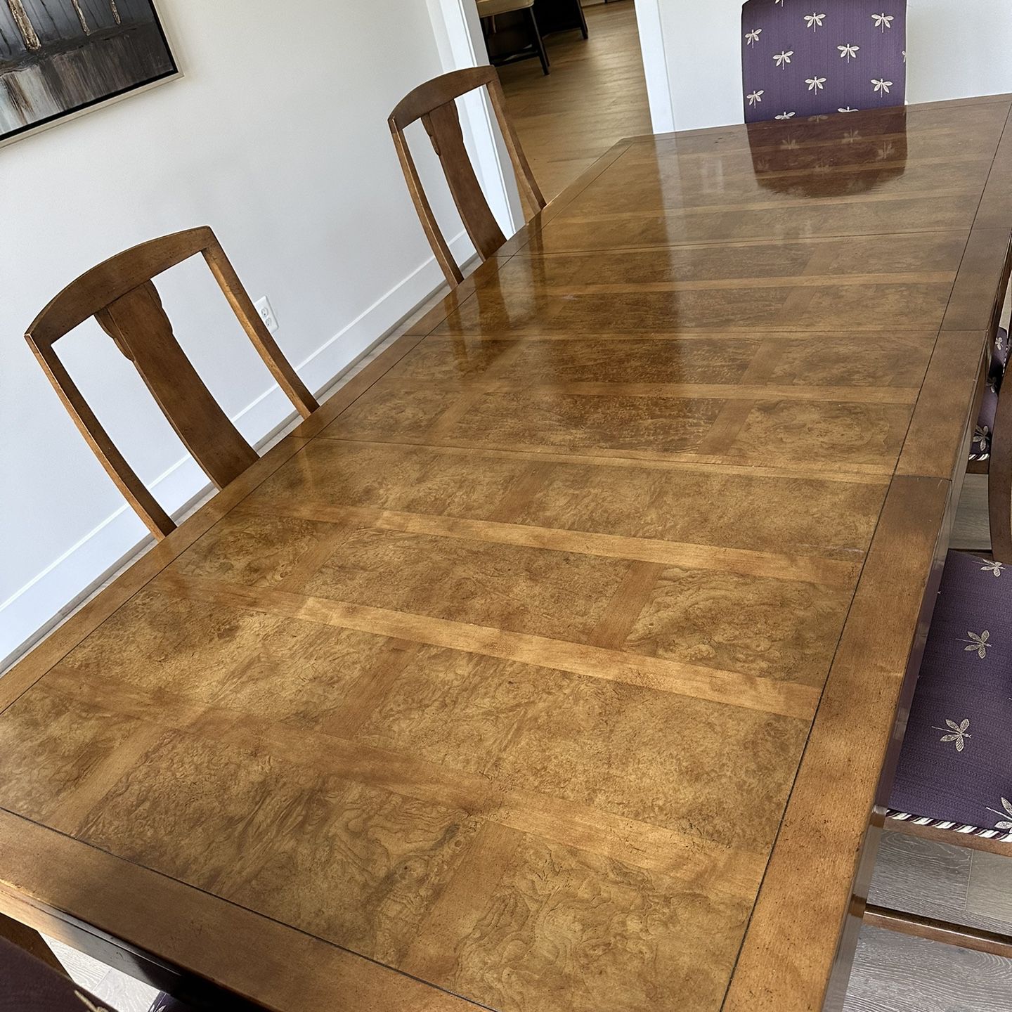 Gorgeous Walnut Mid Century Modern Dining Table And Chairs 