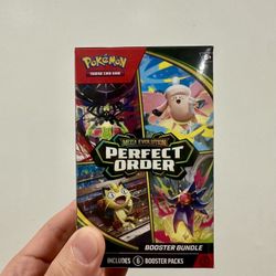 IN HAND Can Meet Today 

For Sale:
Brand New in Box Pokemon Trading Card Game TCG Mega Evolution Perfect Order Booster Bundle