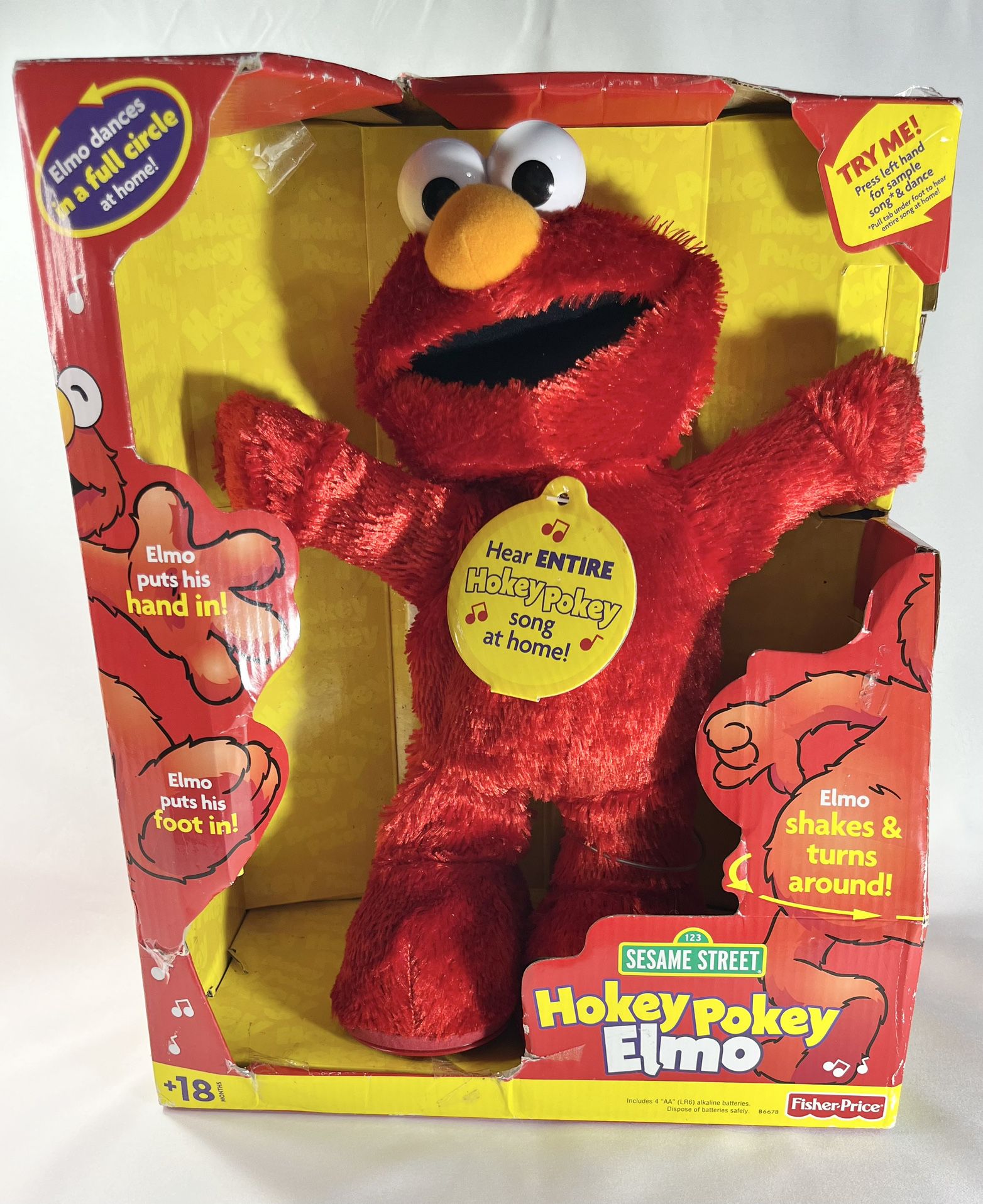 Hokey Pokey Elmo Sesame Street Electronic Doll 2002 Fisher-Price #86678