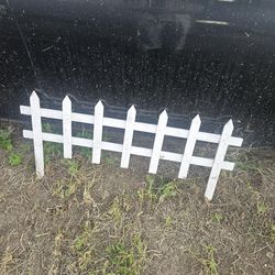 White garden fence