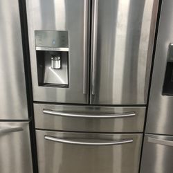 Stainless 4 Door French Door Refrigerator 