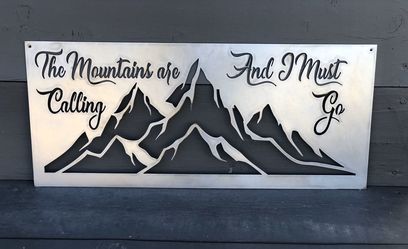 New- steel cut signs
