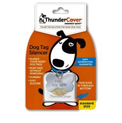 ThunderCover Dog Tag Silencer Standard Clear | Quiet Dog ID Tag Cover | New