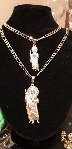 San Judas ,oro laminado 14k