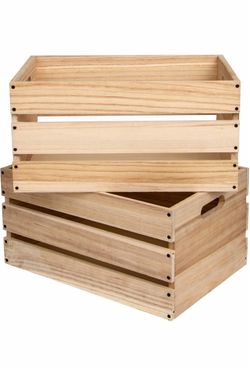 Wood Milk Crates