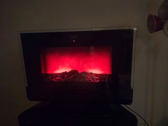 Beautiful electric fireplace the price is firm