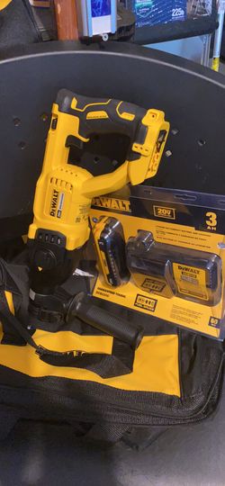 20V MAX Lithium-Ion Cordless Brushless 1 in. SDS+ D-Handle Rotary Hammer with Free 20-Volt MAX3.0Ah Battery & Charger