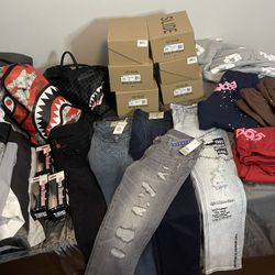 ❗️READ DESCRIPTION ❗️Yeezy Slide, Foam Runner, Denim Tears, Sp5der, Sprayground, True Religion Jeans, Nike, Torino Pro Wave Brush