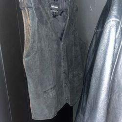 Leather Cotten Vest And Leather Jackets And Coats 