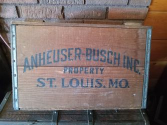 Anheuser - Bush Old Bottle Crate
