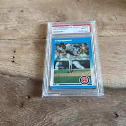1987 Fleer Update Glossy Greg Maddux PSA 9