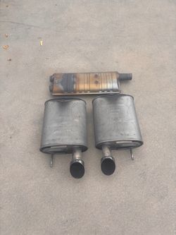 OEM 2015-2017 Ford Mustang EcoBoost Stock Exhaust - Mufflers & Resonator (S550)
