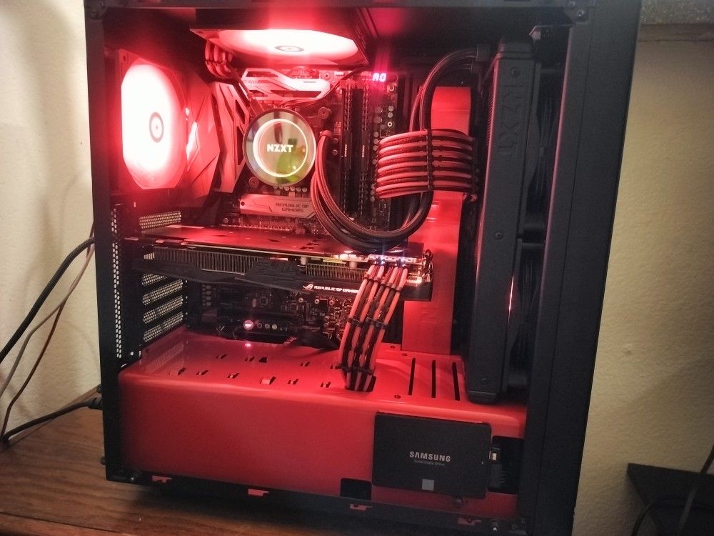 BLACK & RED THEMED BUDGET GAMING COMPUTER