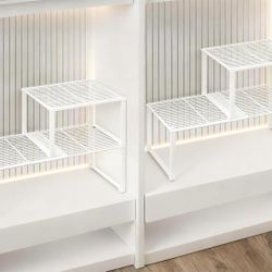 HGZBS Extendable Metal Wire Shelf Organizer