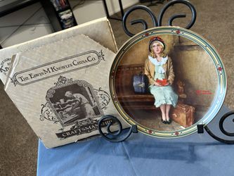 Edwin M Knowles Plate Collection Signed By son Thomas Rockwell