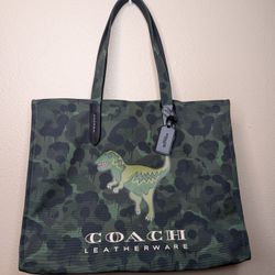 COACH Camo Print and Rexy Tote CCD11