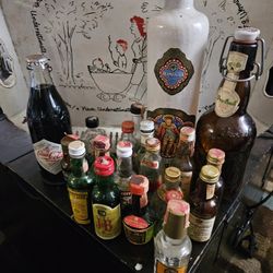 Vintage Bar Decoration Bottles