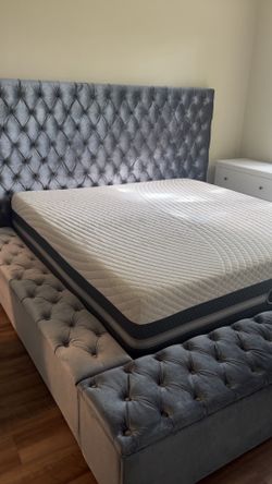 Upholstery king size bed