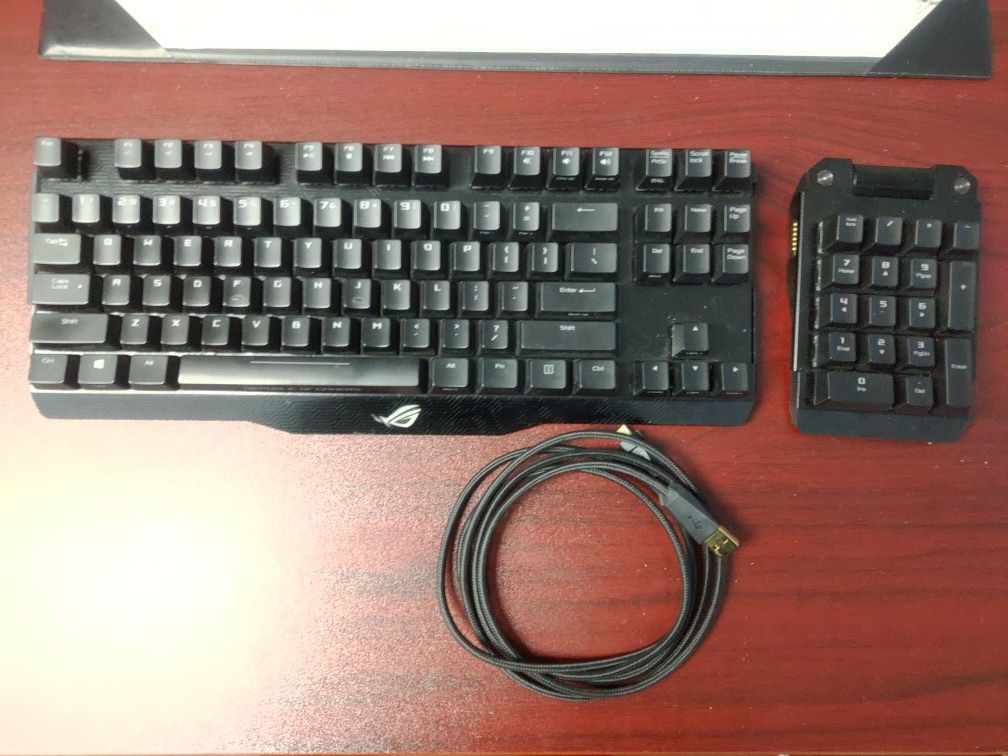 Asus ROG Claymore Core + Numpad RGB Mechanical Keyboard Cherry MX Browns