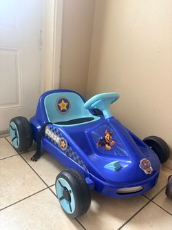 Paw patrol chase go kart ride on with lights