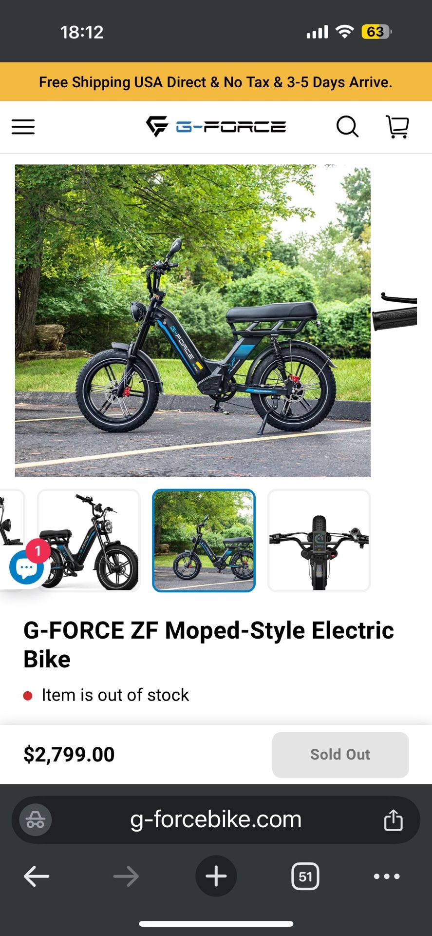 G-FORCE ZF eBike– A Stylish Moped Style Electric Bicycle