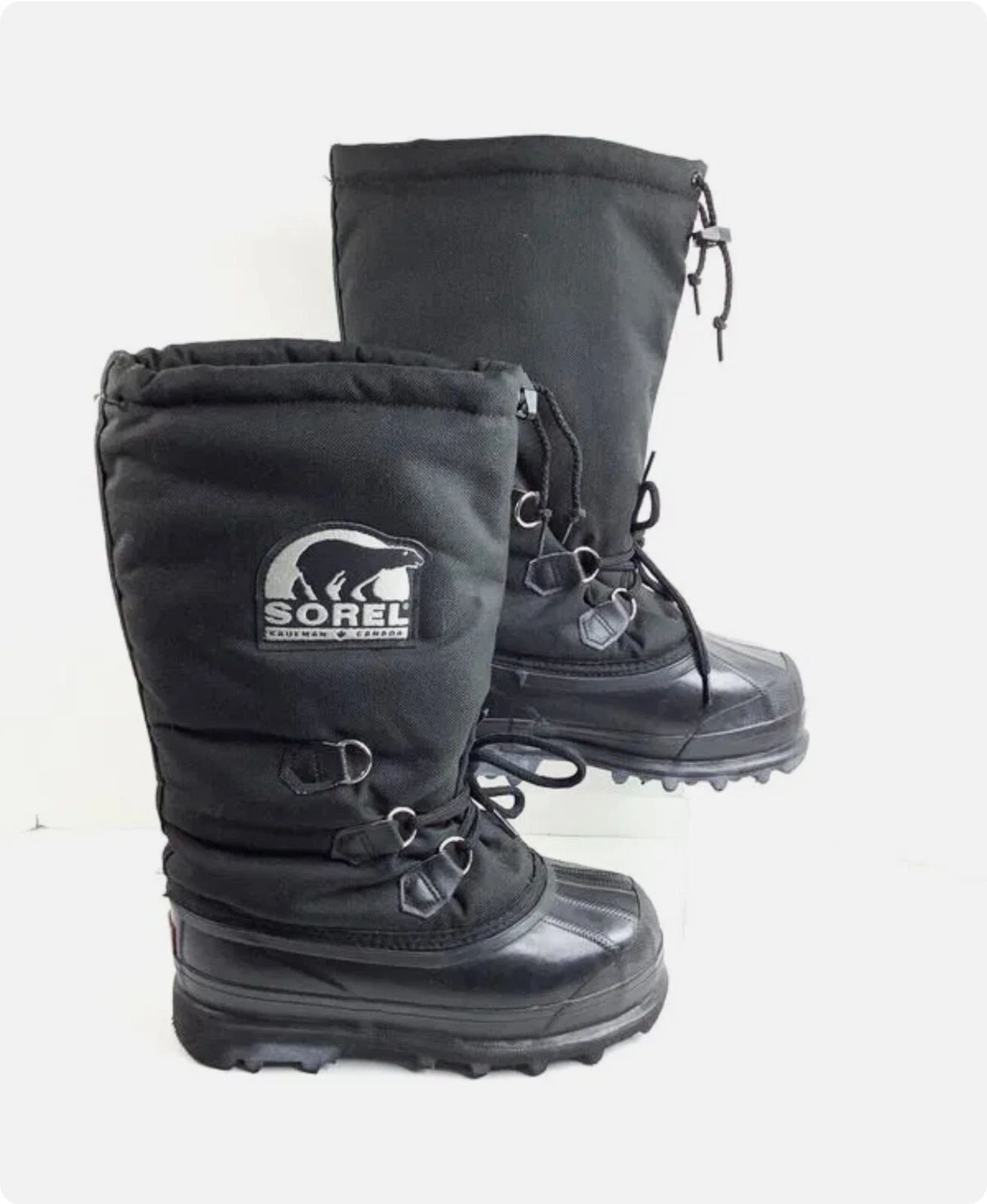 Sorel Kaufman Canada Women’s Size 6 Black Insulated Winter Boots