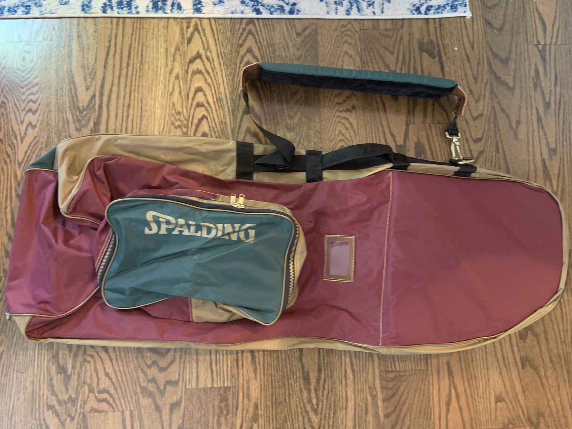 Spalding Golf Club Bag Deluxe Padded Nylon Travel 