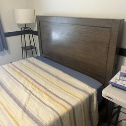 Living Spaces Queen Bed Frame + Box Spring