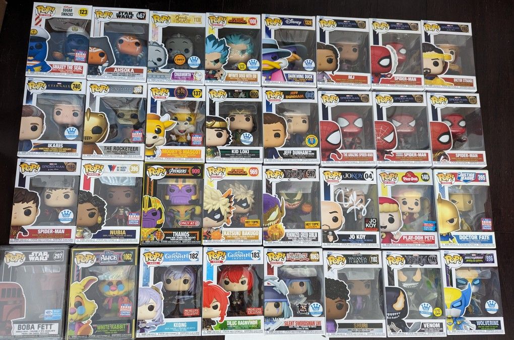 Funko Pop Sales Exclusives Yugioh Spiderman Captain America