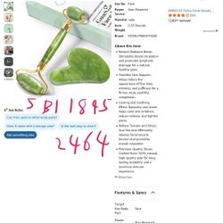 ROSELYNBOUTIQUE Gua Sha Facial Tools & Jade Face Roller for Lift Wrinkless Natural Skincare Tool Jade Roller Guasha Tool for Face (Green)